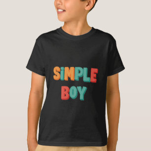 T-shirt simple garçon - Conception minimaliste pou