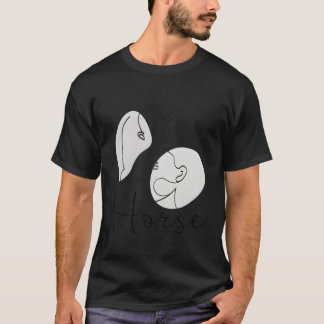 T-shirt Simple Horse Maman rétro