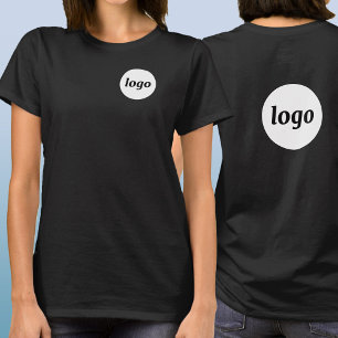 T-shirt Simple Logo Blason et Dos Affaires Promotionnelles