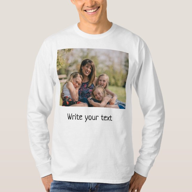T-shirt simple minimum ajouter votre texte photo noël T-S (Devant)
