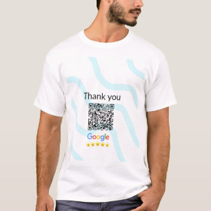 T-shirt Simple minimum q r code ajouter logo code d'analys