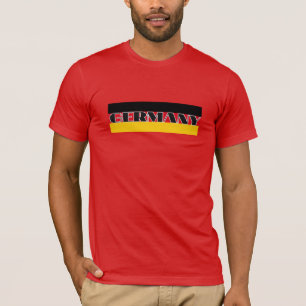 T-shirt Simple Modern Allemagne drapeau allemand Souvenir
