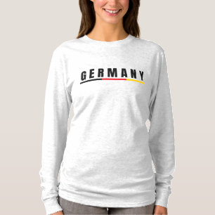 T-shirt Simple Moderne Germania Allemagne Art Lettre Souve