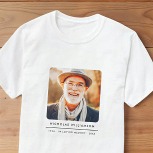 T-shirt Simple Moderne Mémorial Souvenir Photo Personnalis