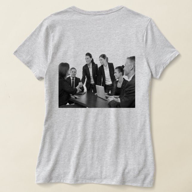 T-SHIRT SIMPLE MODERNE MODERNE MONOGRAM ÉLÉGANT CHIC STYLE (Couchage Retour)