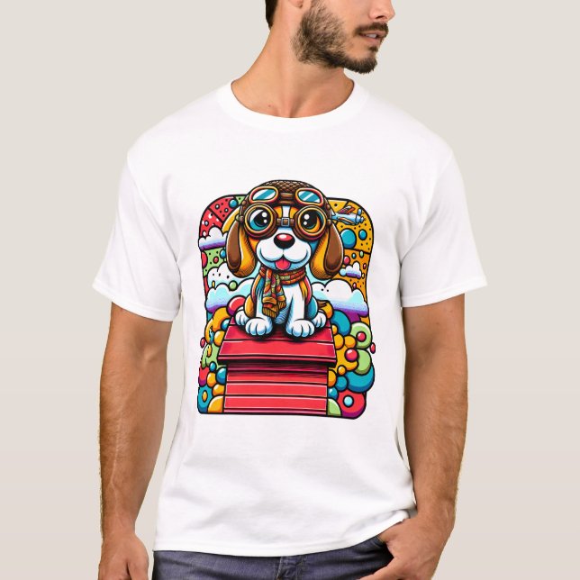 T-shirt Simple moderne pour animal de compagnie : I Love C (Devant)