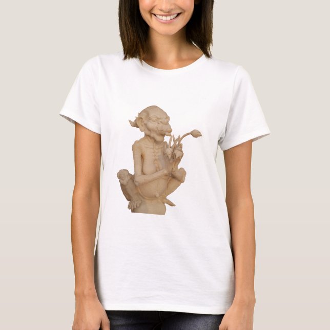 T-shirt simple pour dames (Devant)