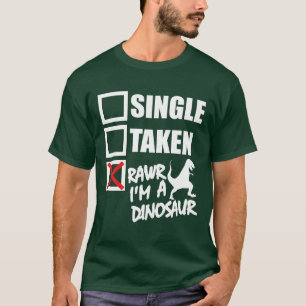 T-shirt Simple. Pris. RAWR Je suis un dinosaure