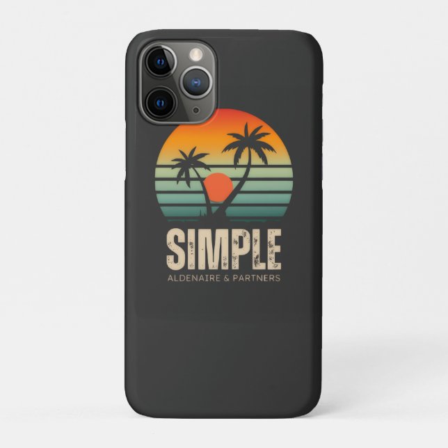 T-shirt Simple Sunset - Tropical vibes design Case-Mate iPhone Hülle (Rückseite)