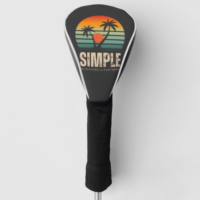 T-shirt Simple Sunset - Tropical vibes design Golf Headcover (Vorderseite)