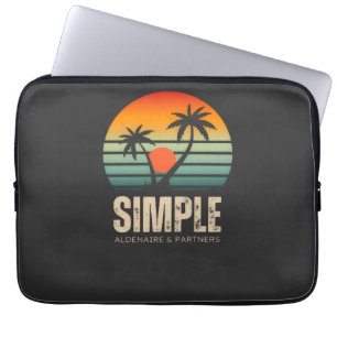 T-Shirt Simple Sunset - Tropical Vibes Design Laptopschutzhülle
