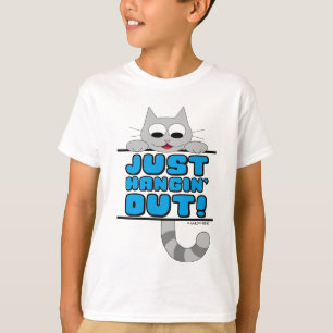 T-shirt SIMPLEMENT À TRAINER ! Joli chat de dessin animé