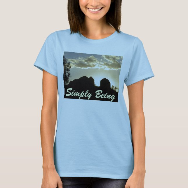 T-shirt Simplement étant : Toujours comme Dieu m'a créé (Devant)