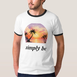 T-shirt Simplement être une esthétique graphique de couche