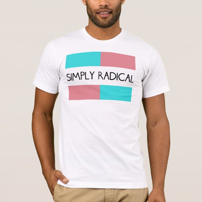 T-shirt simplement radical d'avant de drapeau (Devant)