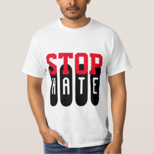 T-shirt Simplement texte design "STOP HATE"