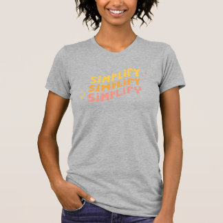 T-shirt Simplifiez simplifient simplifient (le gris de