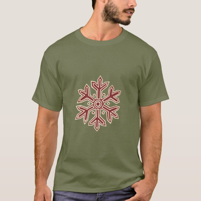 T-shirt Simply Christmas Collection - Flocon de neige (Devant)