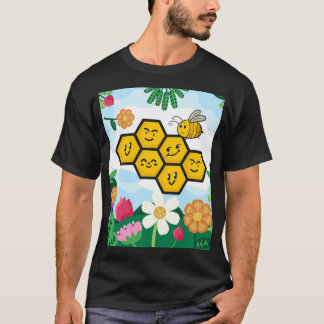 T-shirt Simulateur d'essaim d'abeilles - Graphique de la n