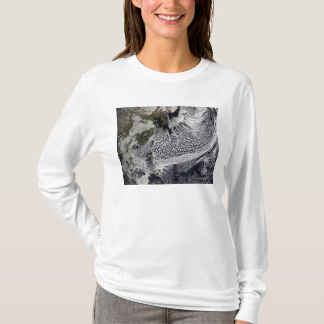 T-shirt Simulation de nuage d'une seule journée 4 (Devant)