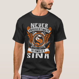T-shirt SINA - Ne jamais sous-estimer personnalisée
