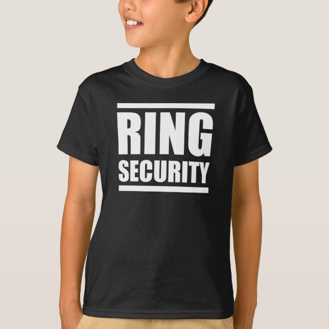 T-shirt Sing Security Boys chemise mariage (Devant)
