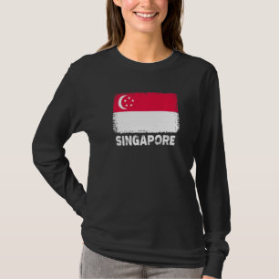 T-shirt Singapour Drapeau Soutien Singapour Personnes Sing