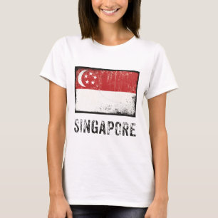 T-shirt Singapour grunge
