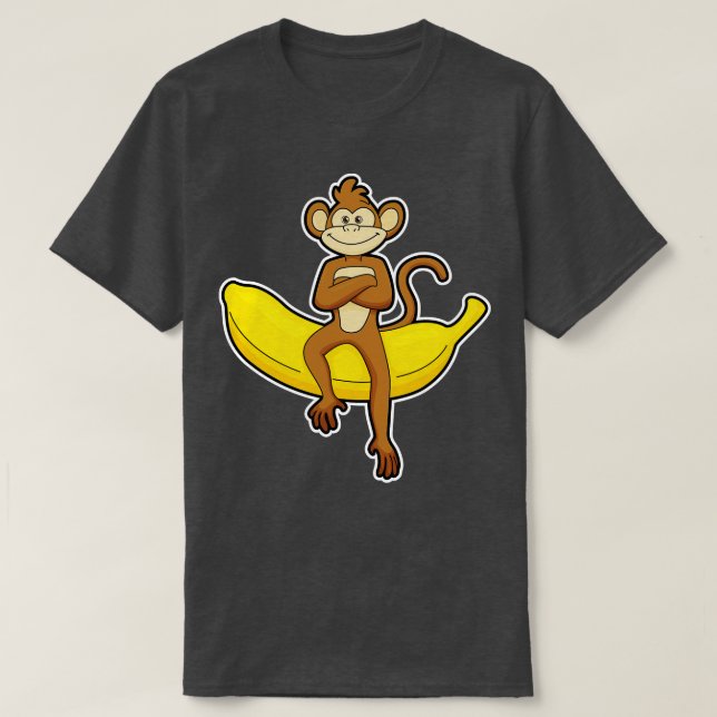 T-shirt Singe à la banane 4 (Design devant)