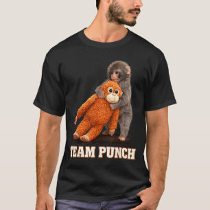 T-shirt Singe adorable coup de poing bébé graphique équipe