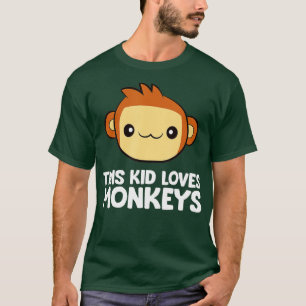 T-shirt Singe Ape Lover Cet Enfant Aime Les Singes