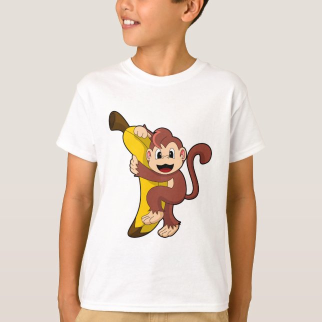 T-shirt Singe avec banane (1).PNG (Devant)