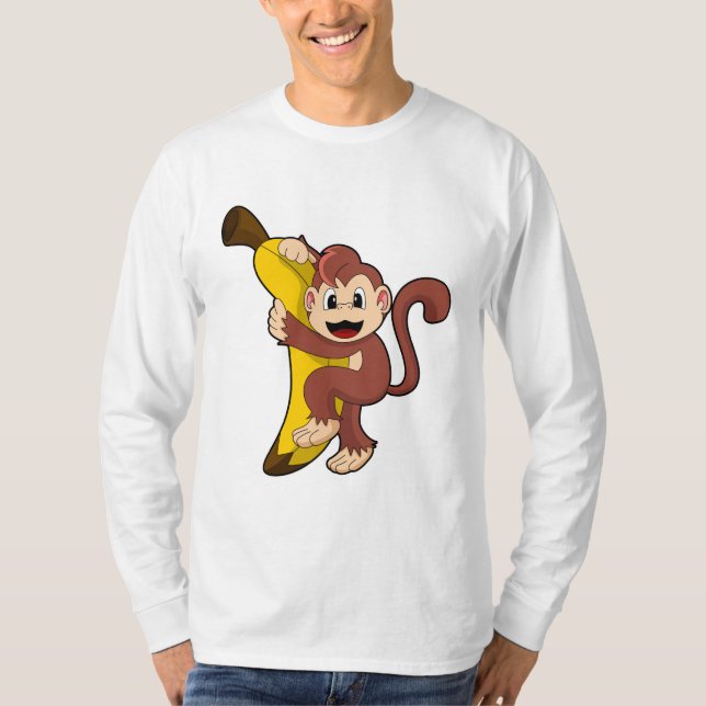 T-shirt Singe avec banane (1).PNG (Devant)