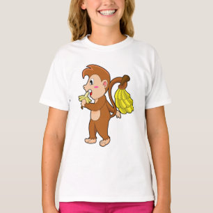 T-shirt Singe avec bananes