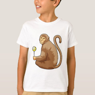 T-shirt Singe avec Lollipop