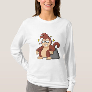 T-shirt Singe avec lunettes de soleil