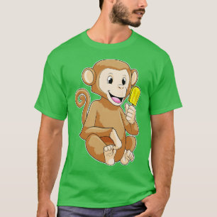 T-shirt Singe avec Popsicle