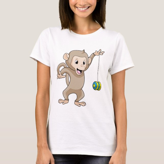 T-shirt Singe avec Yo-yo (Devant)
