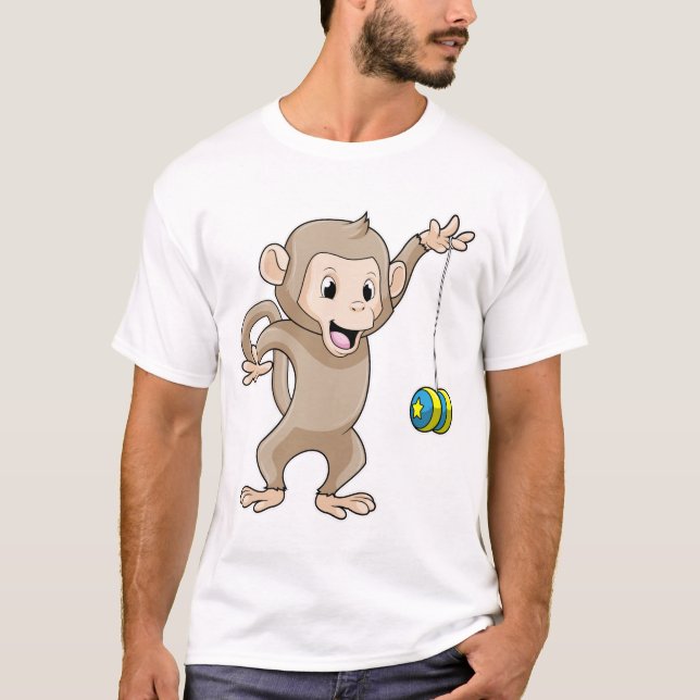 T-shirt Singe avec Yo-yo (Devant)