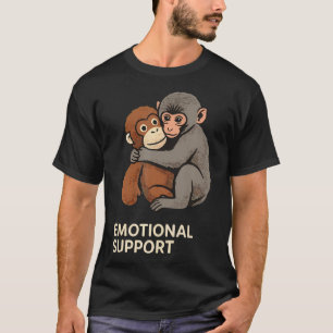 T-shirt Singe Bébé de Soutien Émotionnel