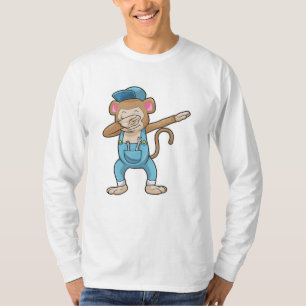 T-shirt Singe comme mécanicien à l'Hip hop Dance Dab