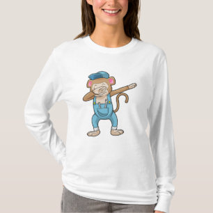 T-shirt Singe comme mécanicien à l'Hip hop Dance Dab