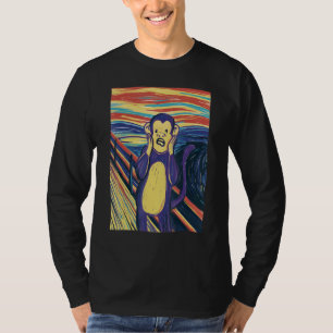 T-shirt Singe Cri Munch Peinture Le Singe Cri