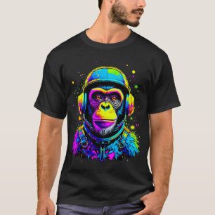 T-shirt Singe dans la combinaison spatiale