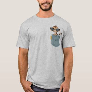 T-shirt Singe Dans La Poche