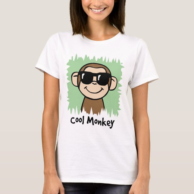 T-shirt Singe de cool de clipart (images graphiques) de (Devant)