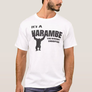 T-shirt Singe de Harambe-Gibbon