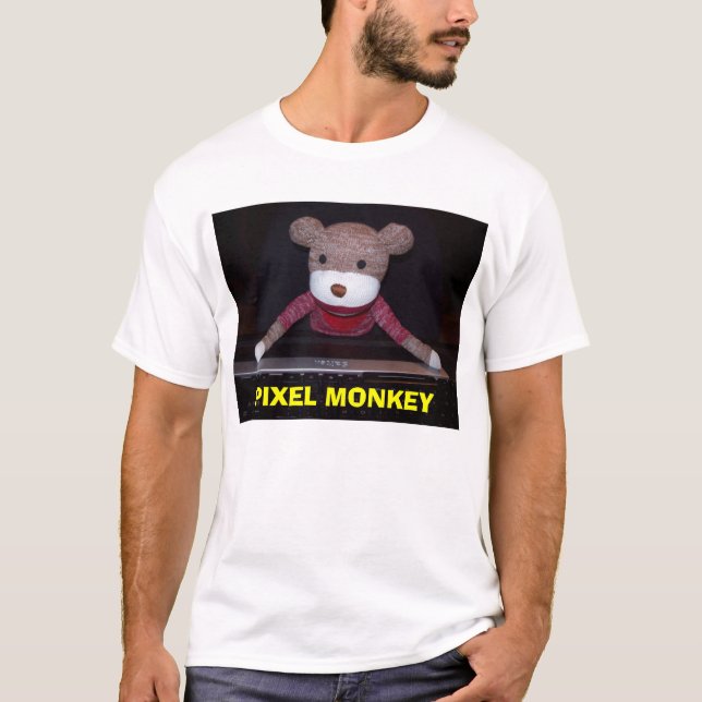 T-shirt Singe de pixel, SINGE de PIXEL (Devant)