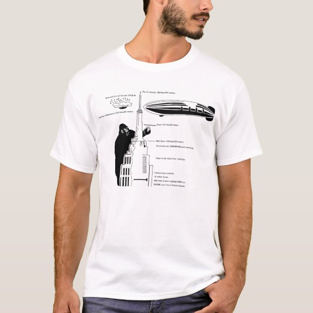 T-shirt Singe d'état d'empire grand (Devant)