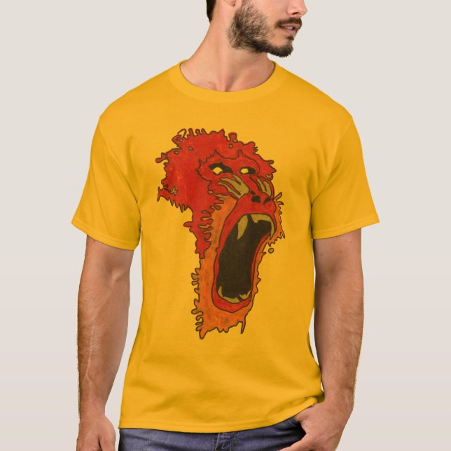 T-shirt singe en colère (Devant)